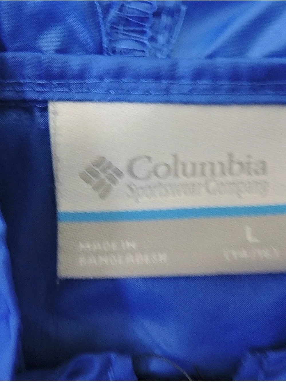 Columbia Kids Royal Blue Hooded Rain Jacket